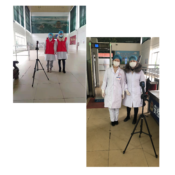 市五院开展火车东站体温检测志愿服务活动