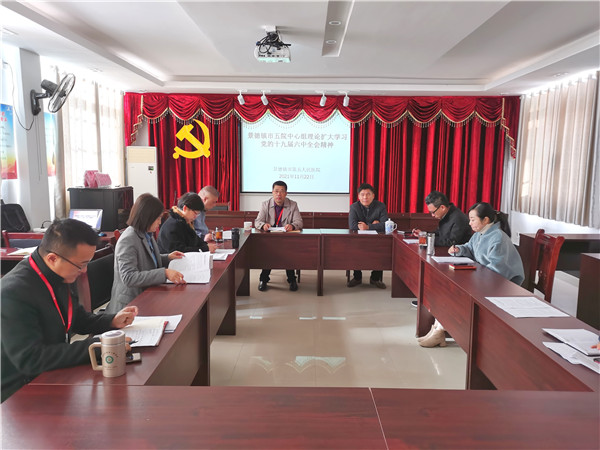 市五院深入学习十九届六中全会精神