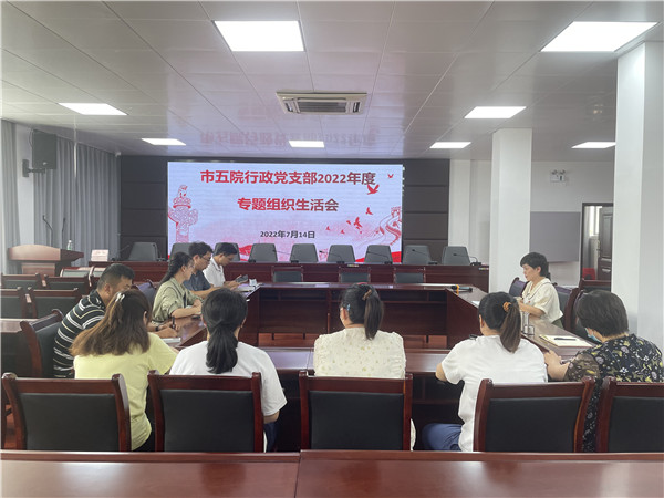 市五院各党支部召开狠抓工作落实专题组织生活会