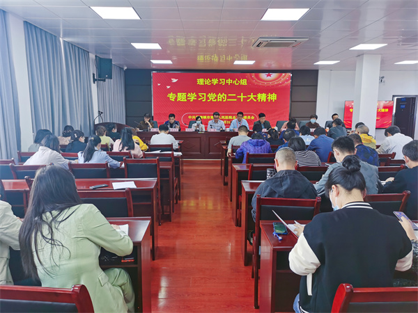 市五院理论学习中心组专题学习贯彻党的二十大精神