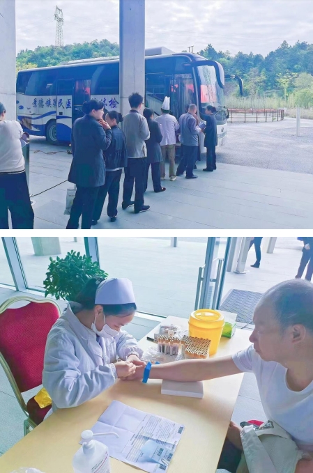 市五院体检科暖心办理健康证助企便民“零距离”