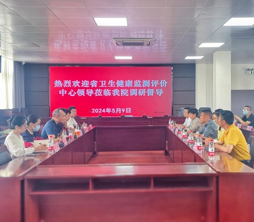 市五院热烈欢迎省卫生健康监测评价中心领导莅临调研指导