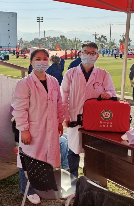 市五院为长虹华意压缩公司运动会保驾护航